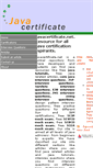 Mobile Screenshot of javacertificate.net